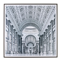 [SAM-B0240679] Quadro con cornice stile classico cm 90x90 - Samnite