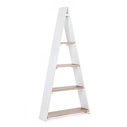 [SAM-B0721355] Scaffale in MDF Bianco quattro ripiani MAiSON 65x17x h137 cm - Samnite