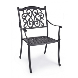 [SAM-B0805105] Sedia da giardino ferro C-BR Ivrea Antracite - Samnite