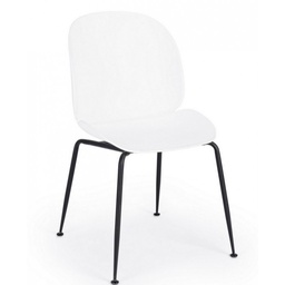 [SAM-B0733358] Sedia moderna Antigone bianco gesso - Samnite
