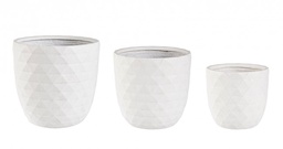 [SAM-B0790641] Set3 P.Vaso Pyramid Bomb Bianco - Samnite