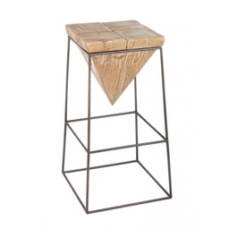 [SAM-B0740292] Sgabello legno industrial bar prismy cm 70 h - Samnite