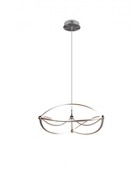 [SAM-TRIO321210107] Sospensione Moerna Led 42 w Charivari Ellissi Nichel Trio Lighting - Samnite