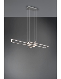 [SAM-TRIO320310307] Sospensione Salinas 3 Rettangoli Led 34w Nichel L110 cm Dimmerabile Trio Lighting - Samnite