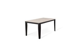 [SAM-OM/429/CB] Tavolo allungabile cemento bianco-nero 80 cm x 130- 290 cm H. 76 cm - Samnite