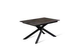 [SAM-OM/434/CG] Tavolo allungabile cemento grigio - nero 90 cm x 140- 190 cm H. 76 cm - Samnite