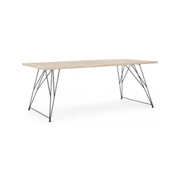 [SAM-B0740448] Tavolo design industrial in legno DISTRICT 200x90x h76 cm - Samnite