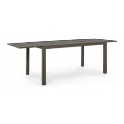 [SAM-B0662981] Tavolo per esterno allungabile in alluminio Caffè HILDE YK14 160-240x90x h75 cm - Samnite